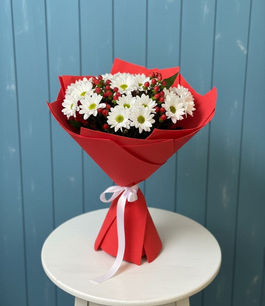 Букет цветов из: Хризантемы в Новоалексеевской