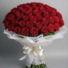 Букет 101 Красная роза Блэк Мэджик в Новоалексеевской