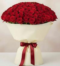 Букет 101 Красная роза Милано в Новоалексеевской