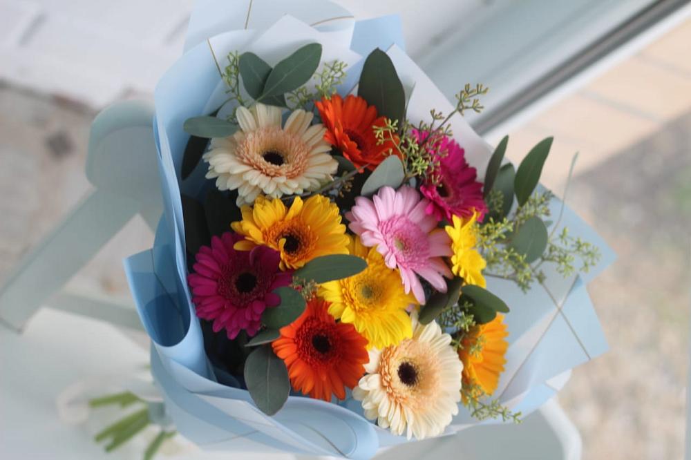 Букет цветов из: Герберы в Новоалексеевской