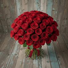 Букет 55 Красных роз Фридом #REPLACE_PRED# Новоалексеевской