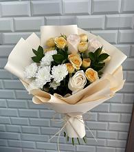 Букет цветов из:  Розы и Хризантемы в Новоалексеевской