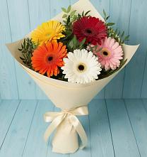 Букет цветов из:  Герберы в Новоалексеевской