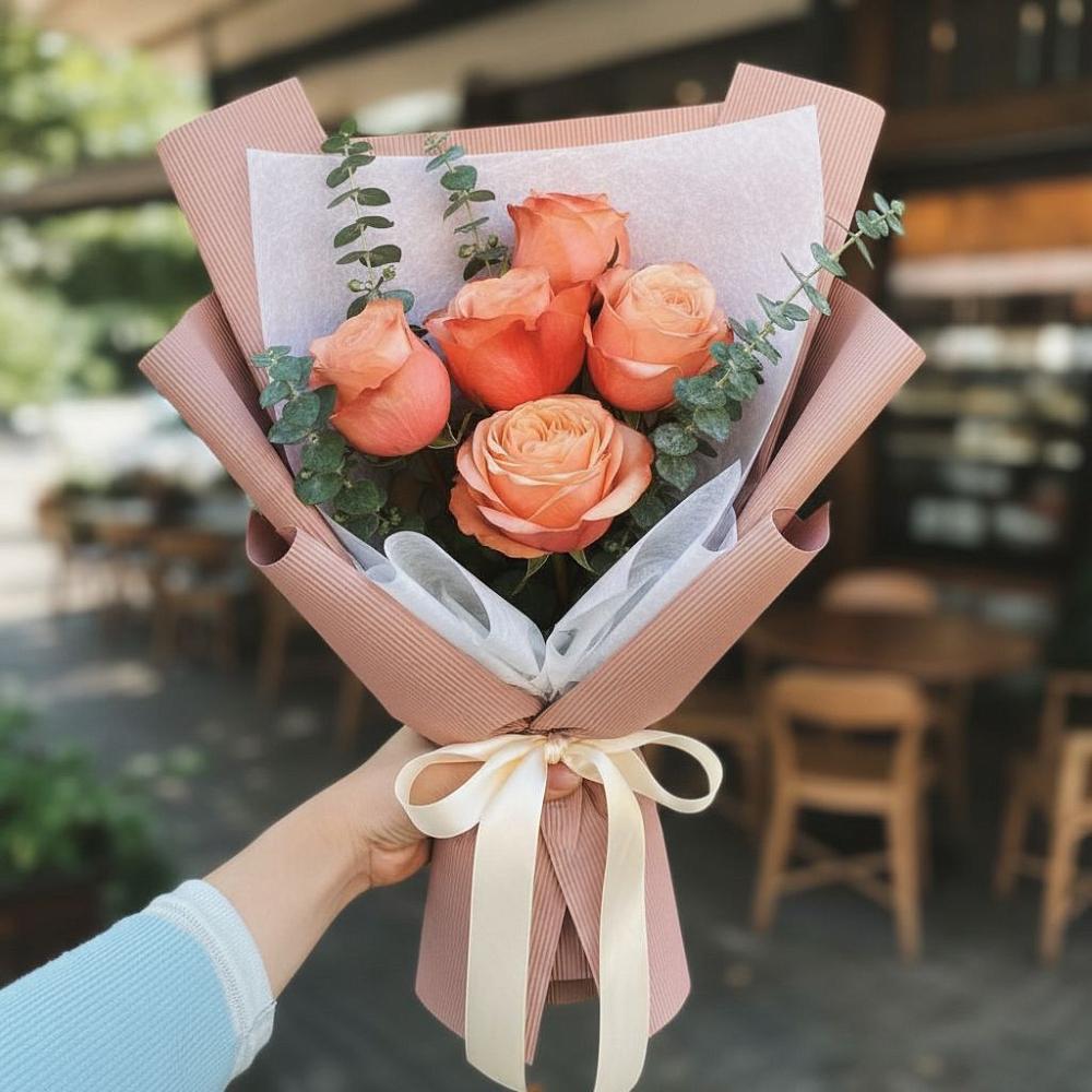 Букет цветов из: Розы в Новоалексеевской