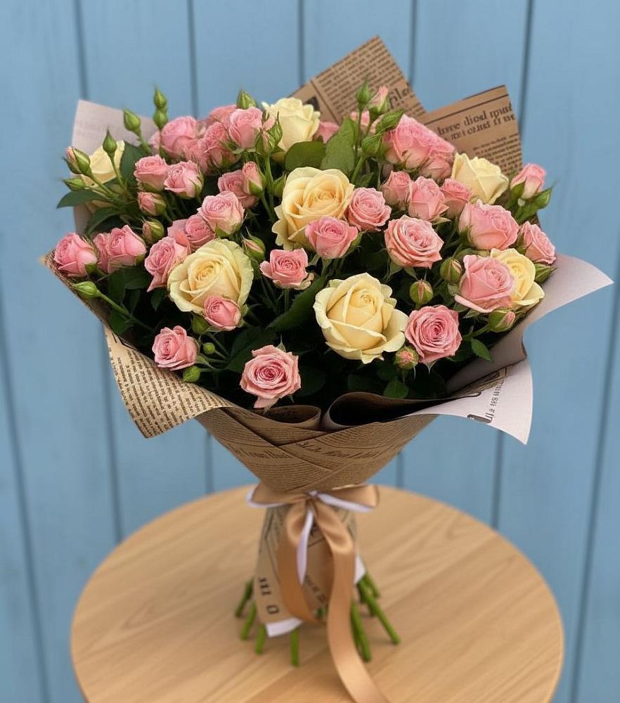 Букет цветов из: Розы в Новоалексеевской