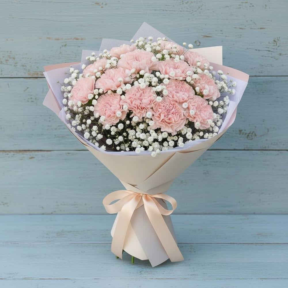 Букет цветов из: Гвоздики в Новоалексеевской