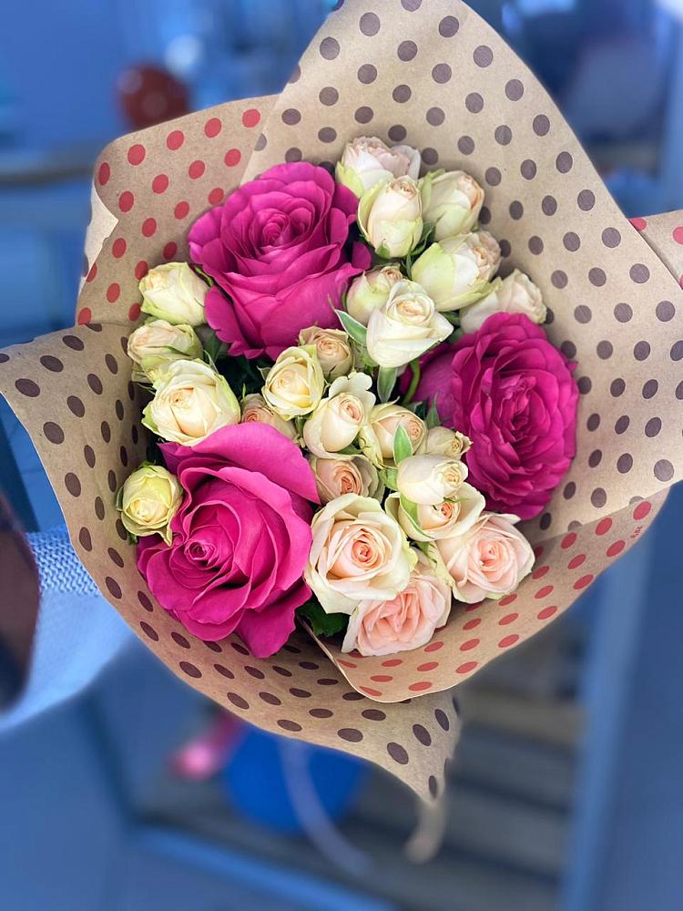 Букет цветов из: Розы в Новоалексеевской