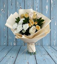 Букет цветов из:  Розы и Хризантемы в Новоалексеевской