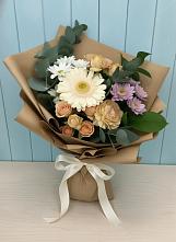 Букет цветов из:  Герберы и Хризантемы в Новоалексеевской