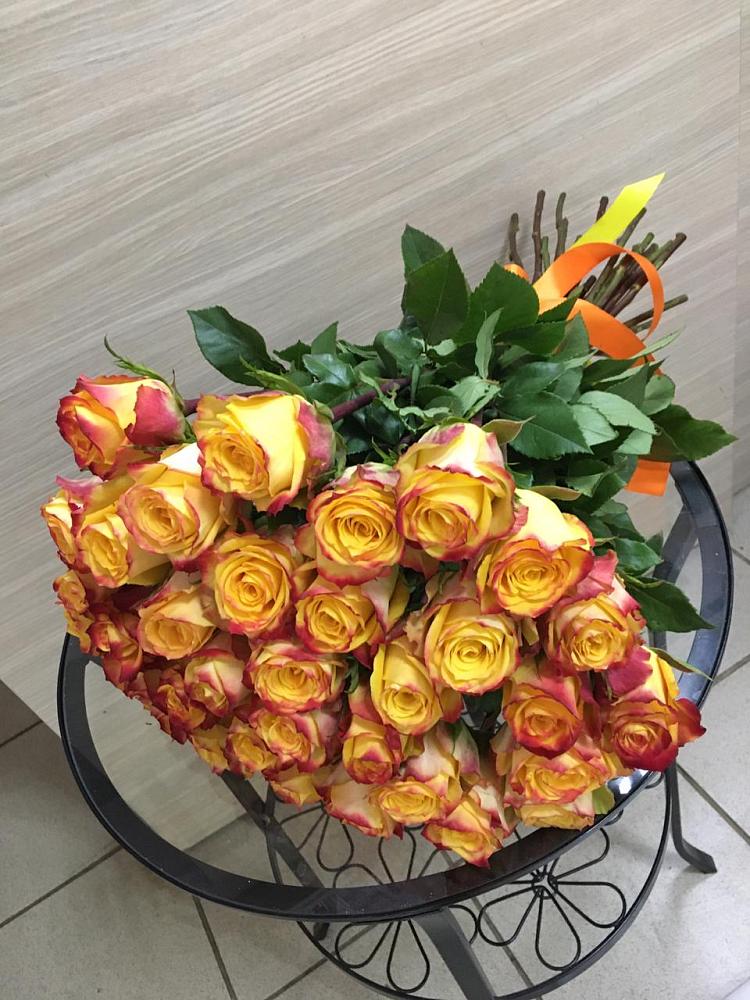 Букет Желтые розы в Новоалексеевской