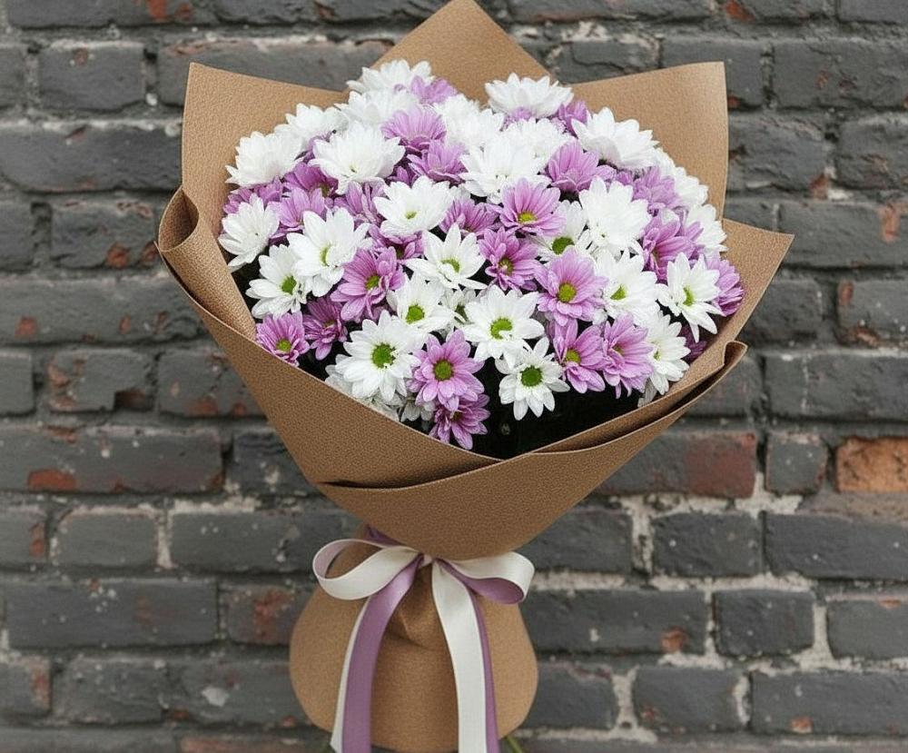 Букет цветов из: Хризантемы в Новоалексеевской