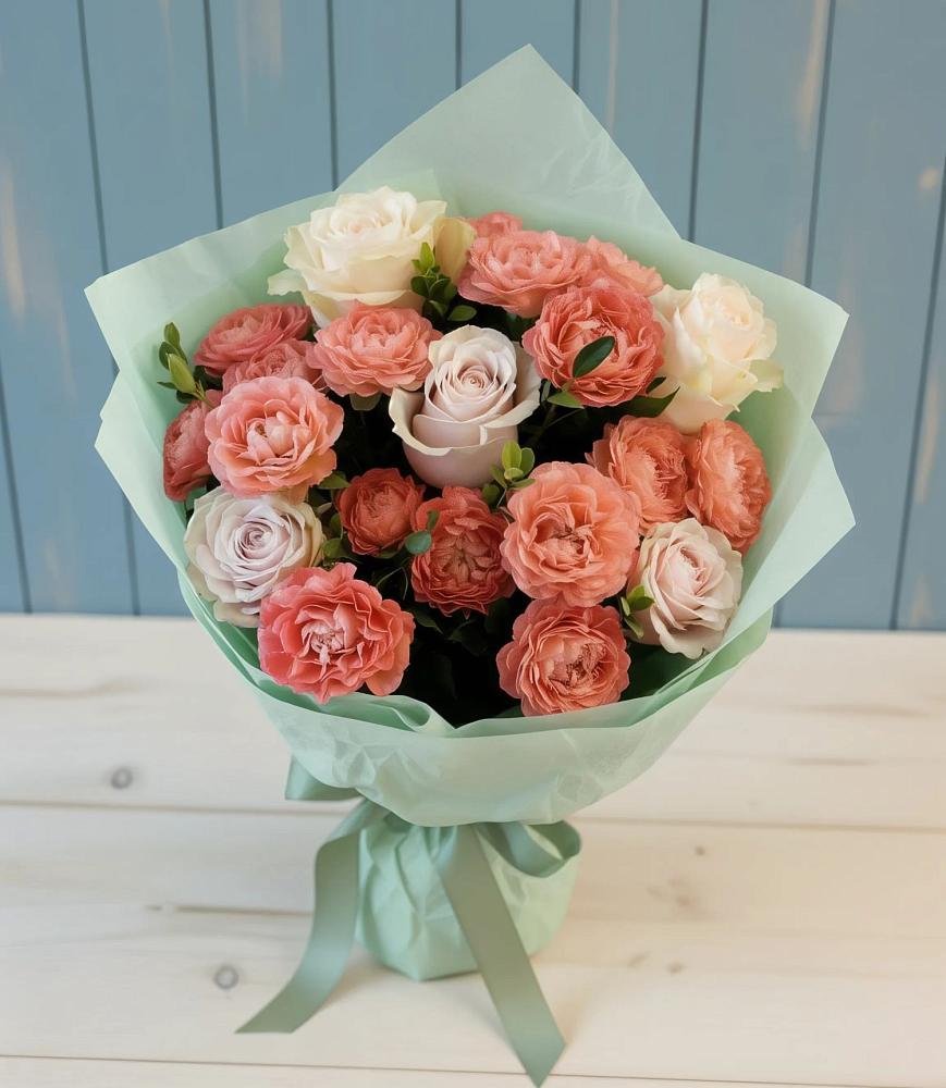 Букет цветов из: Розы в Новоалексеевской