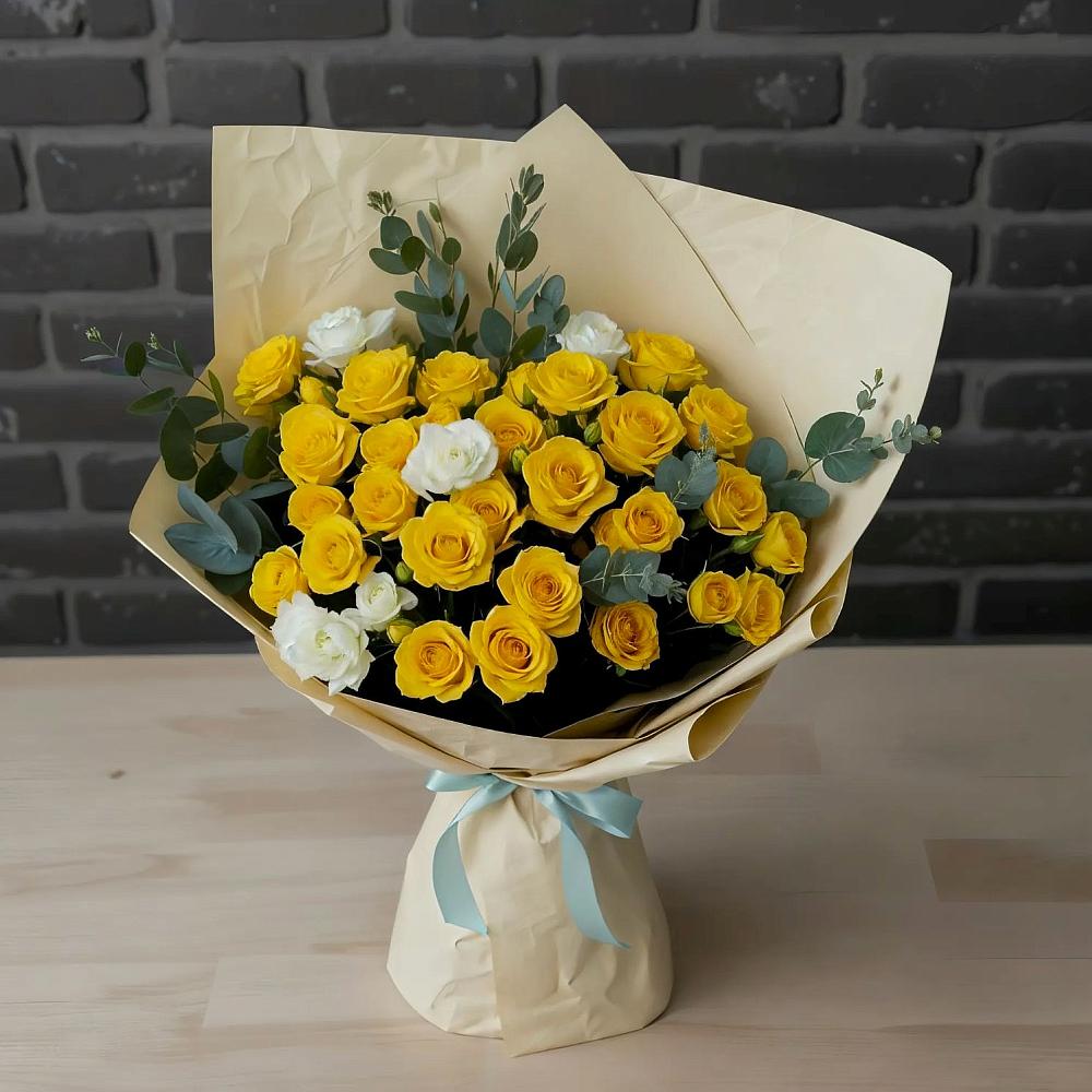 Букет цветов из: Розы в Новоалексеевской