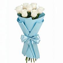 Букет 7 белых роз Проуд #REPLACE_PRED# Новоалексеевской