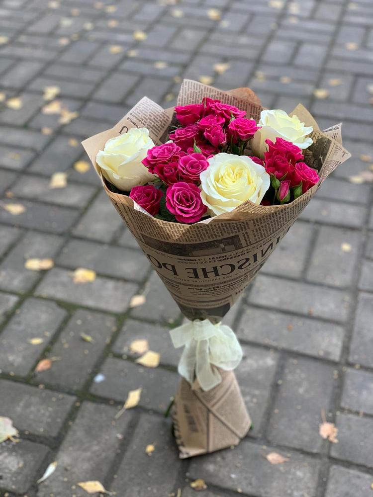 Букет цветов из: Розы в Новоалексеевской