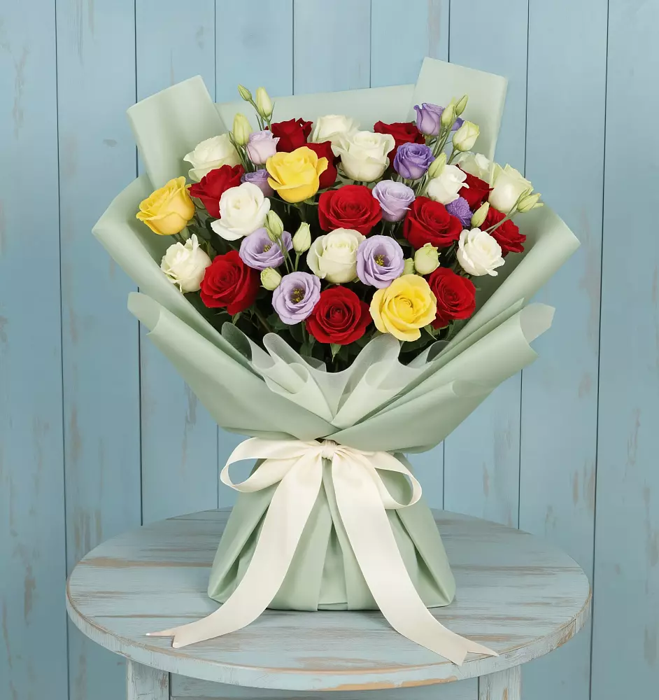 Букет цветов из: Розы в Новоалексеевской