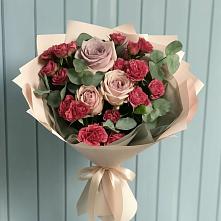 Букет цветов из:  Гвоздики и Розы в Новоалексеевской