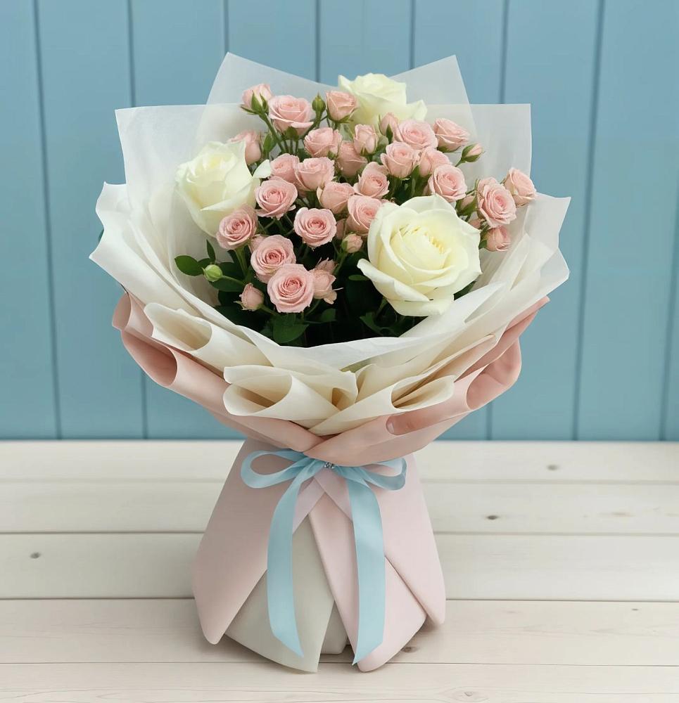 Букет цветов из: Розы в Новоалексеевской